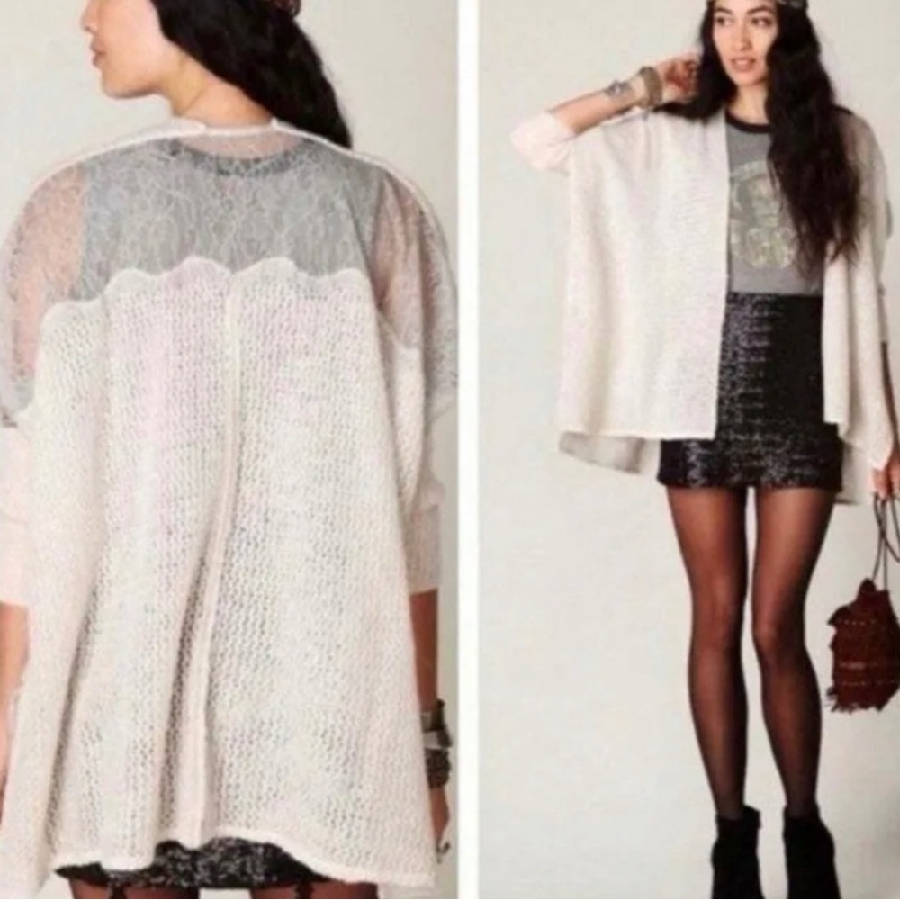 Free People Cream Women's Cardigan